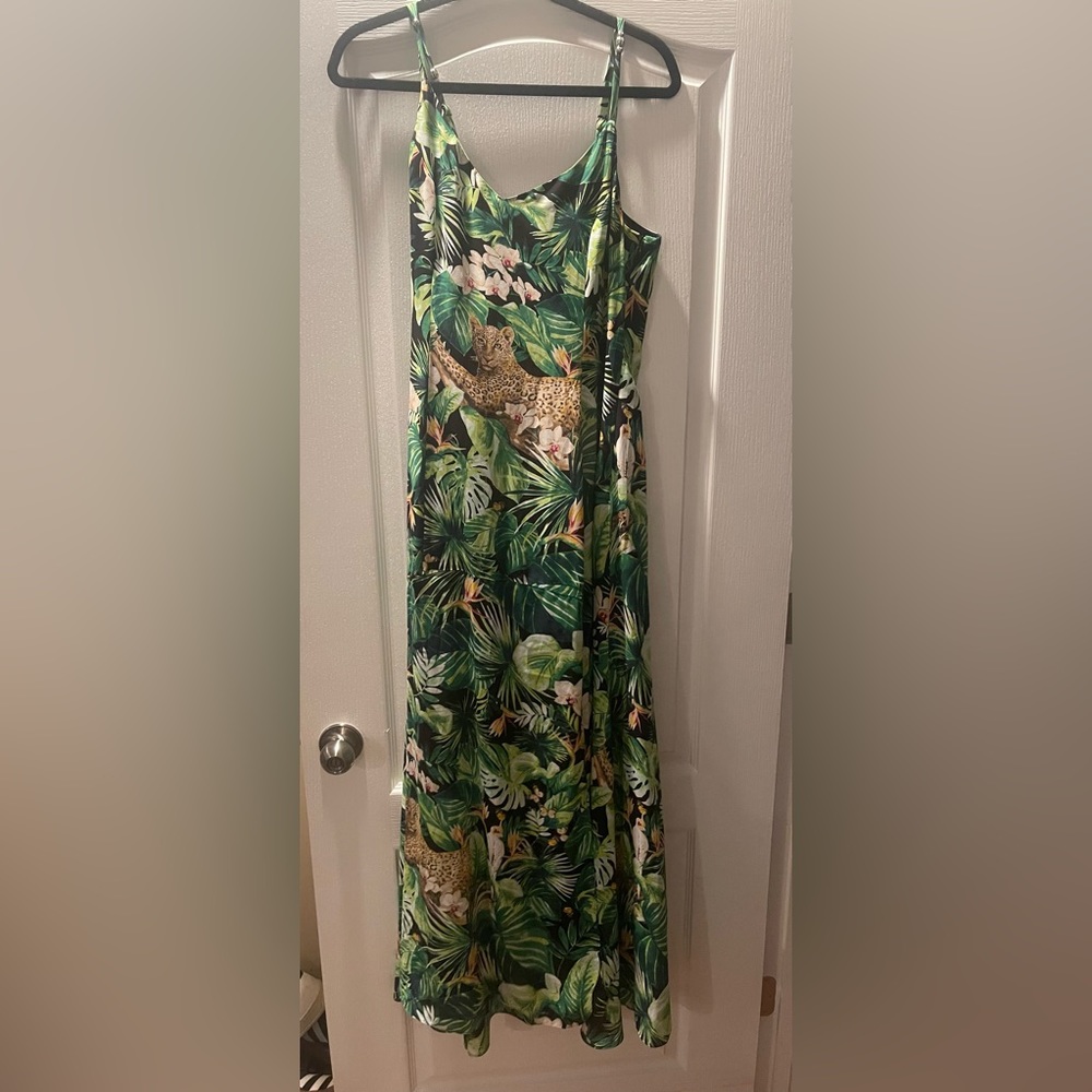 WHBM Maxi Dress With Lace-Up Back Detail